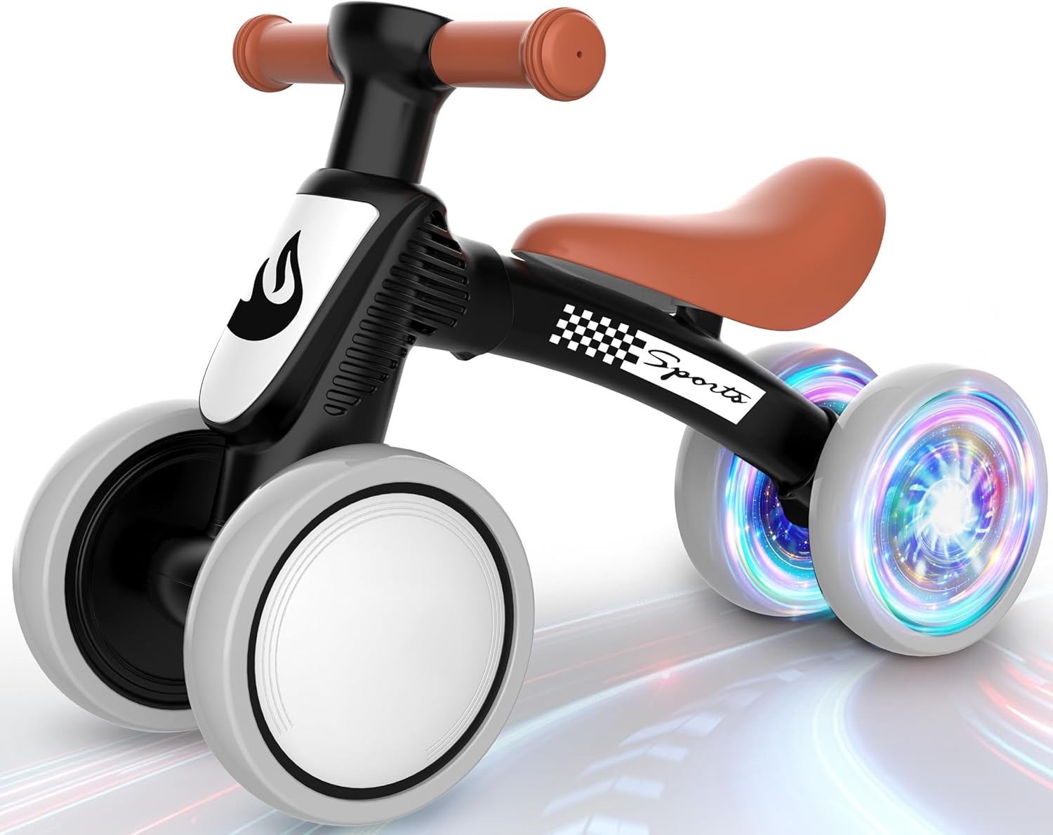 Colorful Lighting Baby Balance Bike Toys for 1 Year Old Boy Gifts