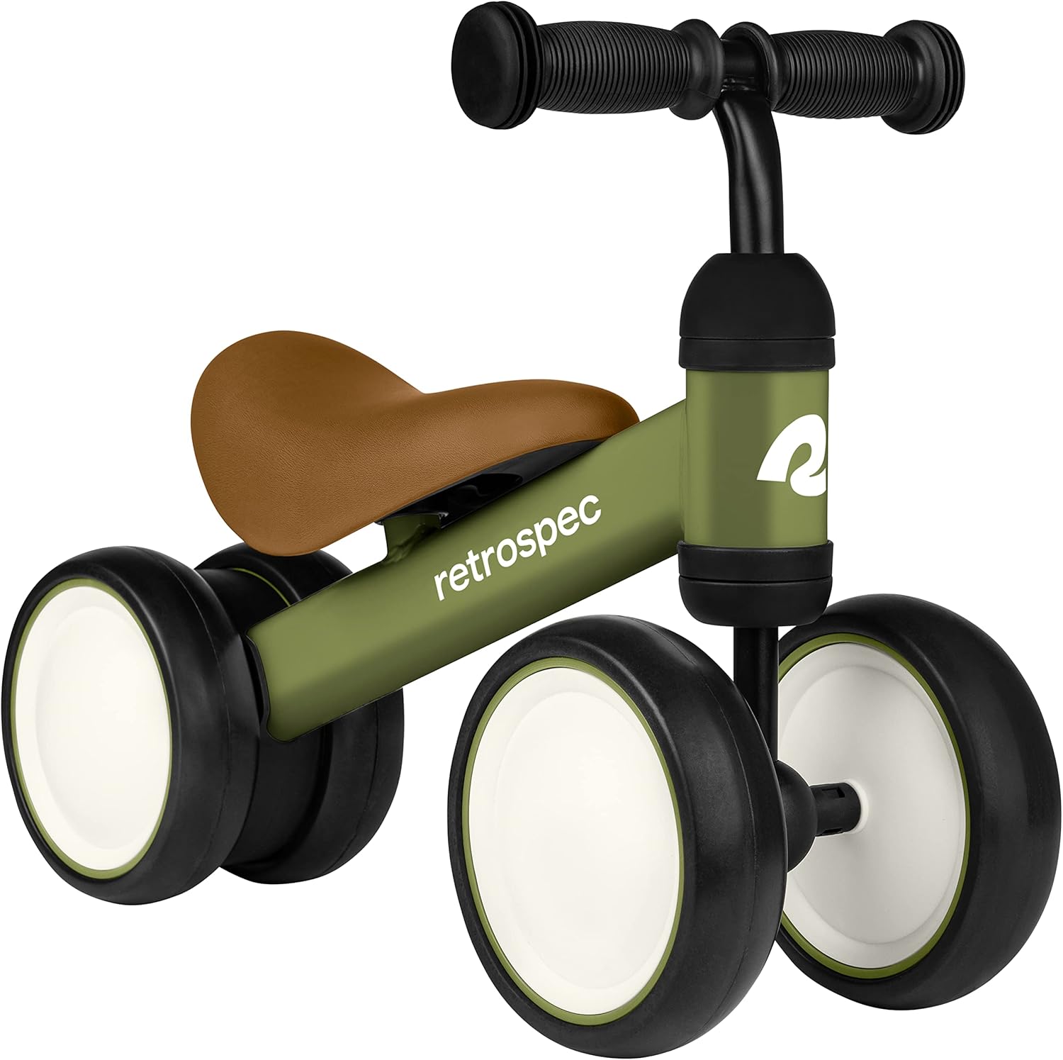 Retrospec Cricket Baby Balance Bike, 4-Wheel Ride-On Toy