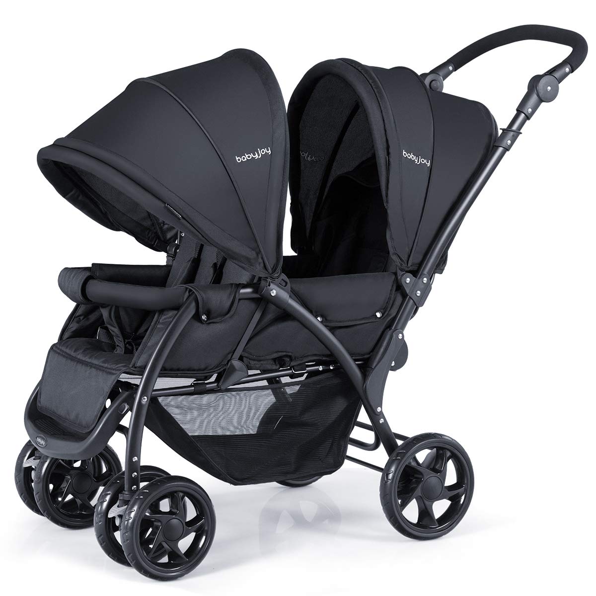 BABY JOY Double Stroller, Foldable Lightweight Twin Stroller