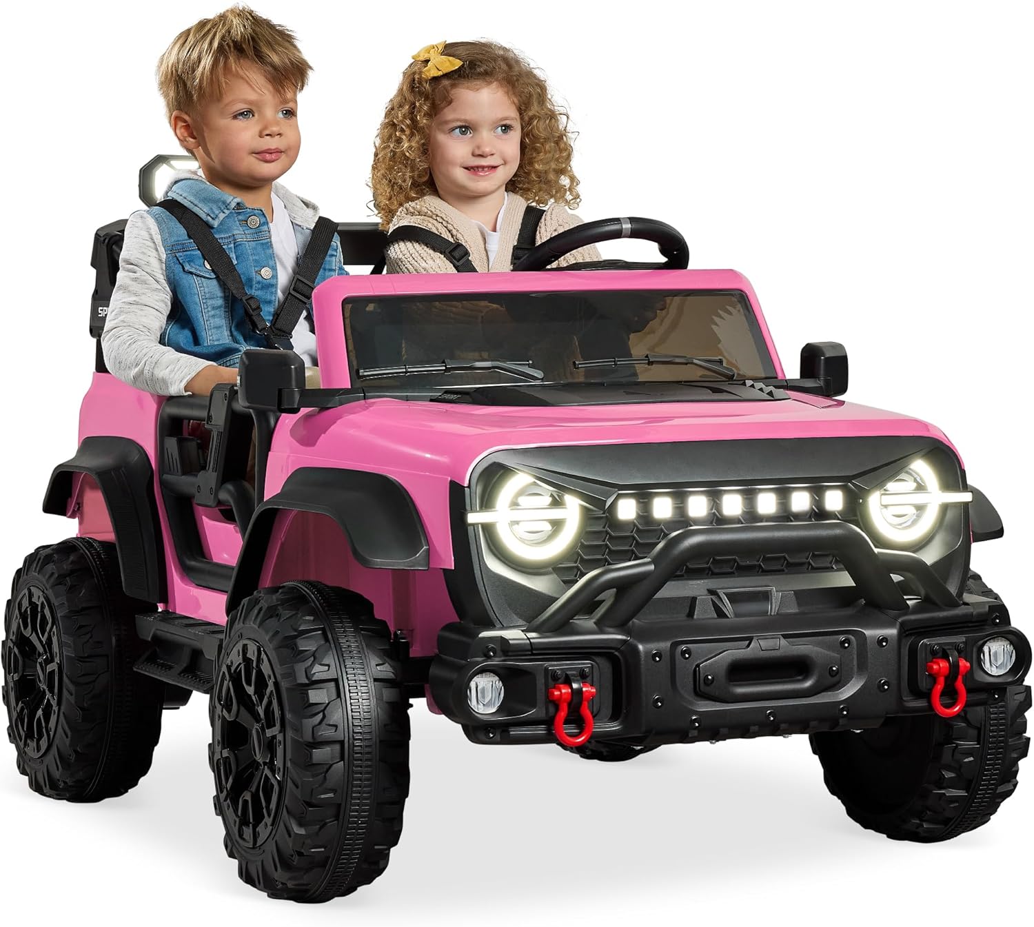 Best Choice Products Kids 24V 2-Seater Electric Ride On Car Truck w/ 132lb