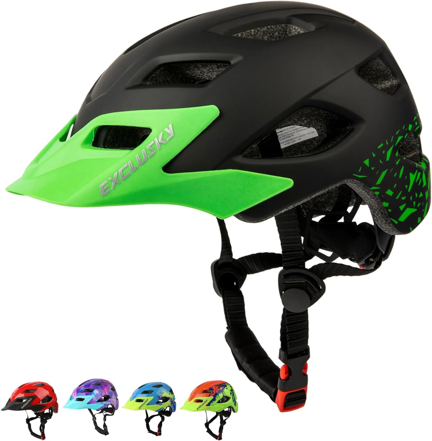 Kids Helmet, Exclusky Kids Bike Helmet Adjustable Safety Lightweight Children