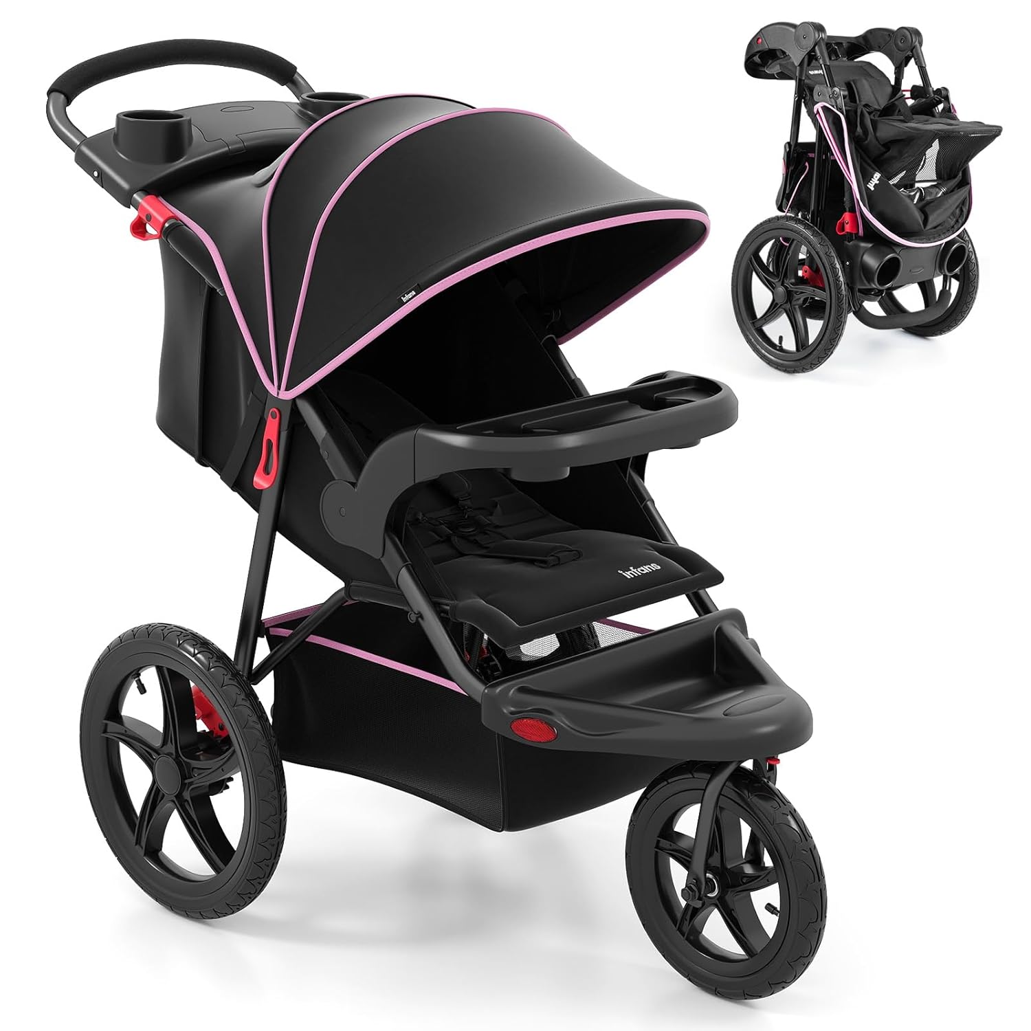 INFANS Jogging Stroller, Foldable Jogger