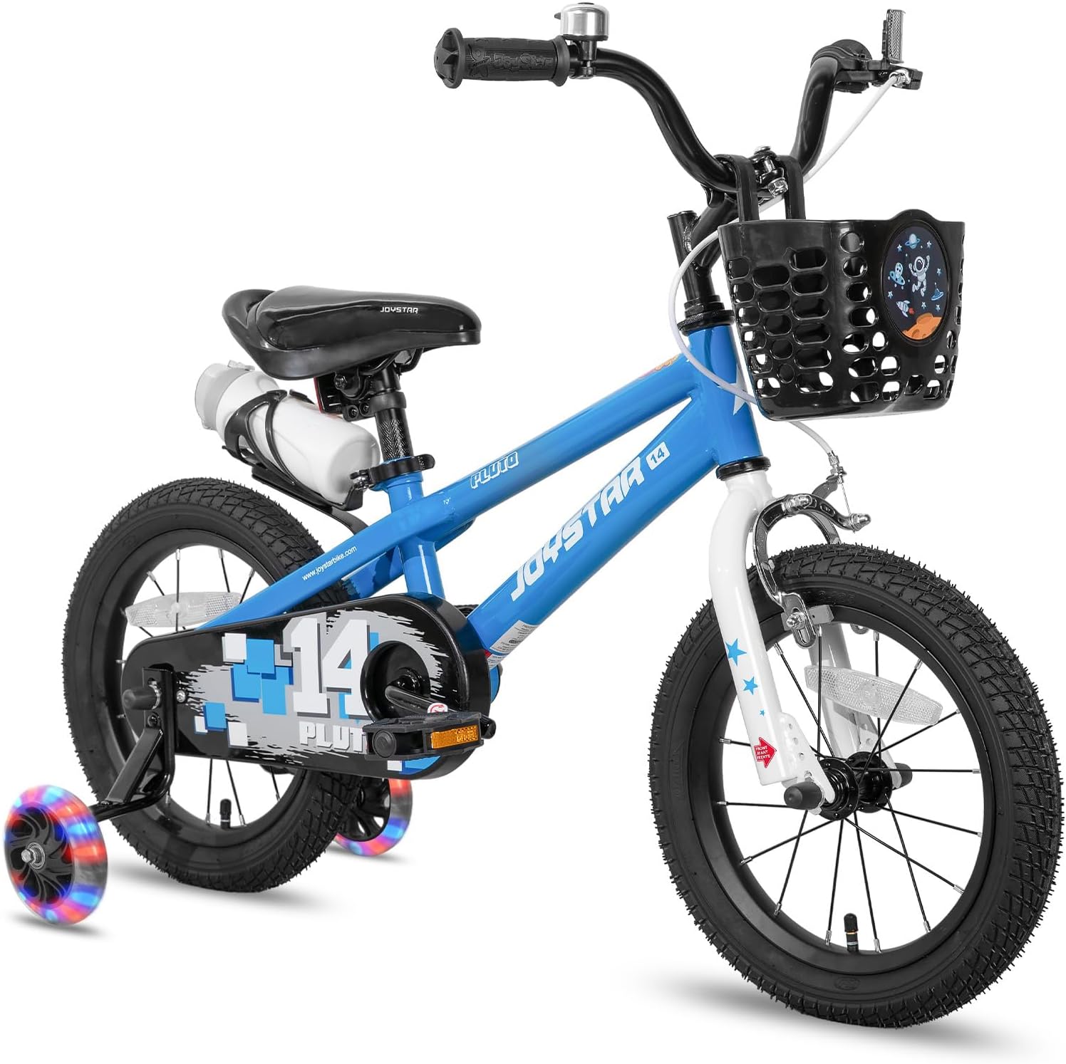 JOYSTAR Pluto 12 14 16 18 20 Inch Kids Bike with Light Up Training Wheels