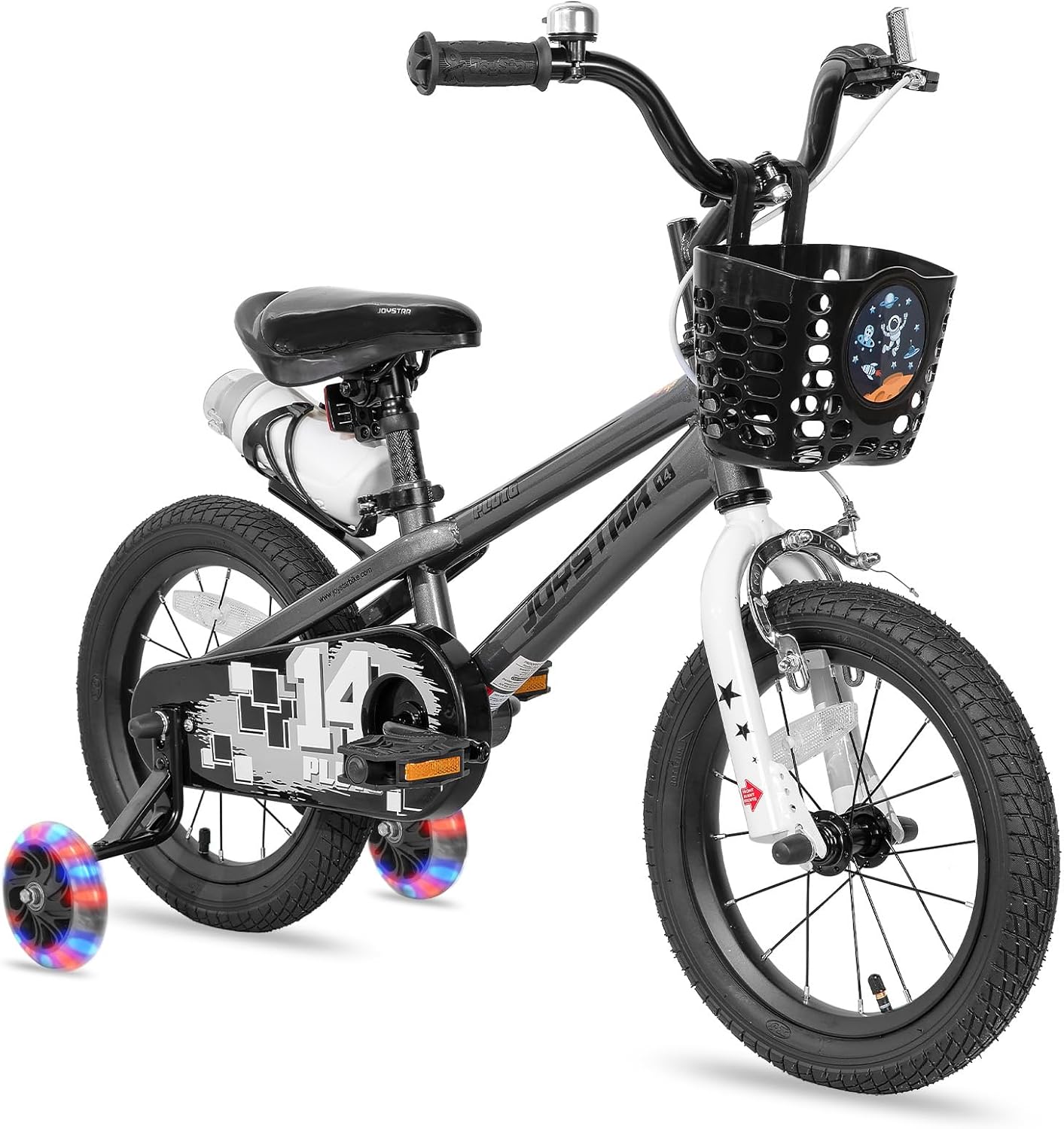 JOYSTAR Pluto 12 14 16 18 20 Inch Kids Bike with Light Up Training Wheels
