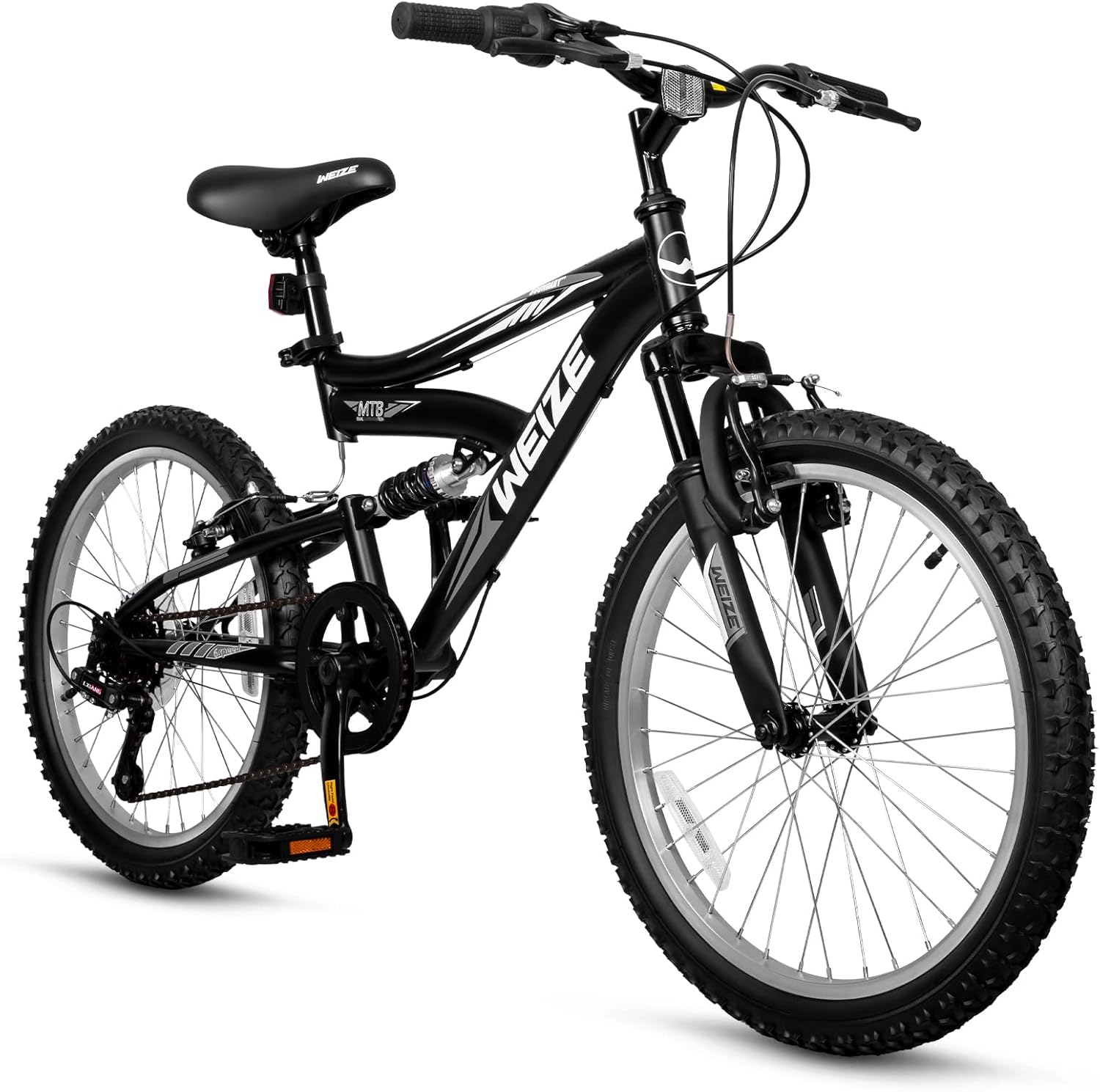 WEIZE Kids Mountain Bike 20 24 inch Kids' Bicycles for 8-14 Years Old Boys Girls