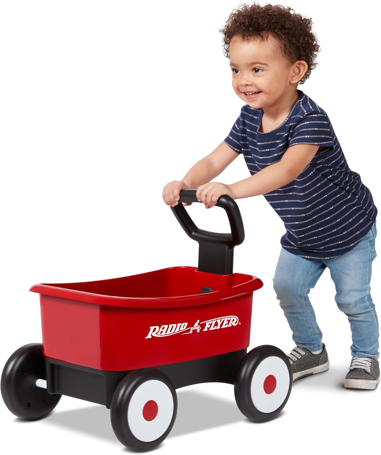 Radio Flyer Push & Pull Walker Wagon, Red,