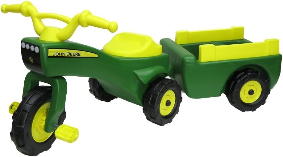 John Deere Ride On Toys Pedal Tractor with Wagon