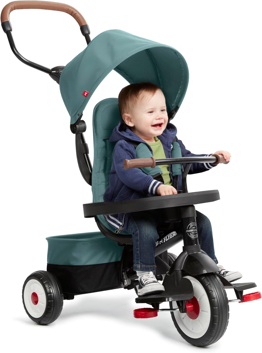 Radio Flyer City 4-in-1 Stroll 'N Trike, Teal,