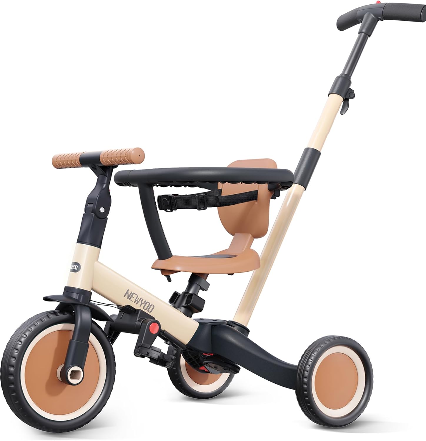 Newyoo TR008 5 in 1 Toddler Tricycle with Push Handle