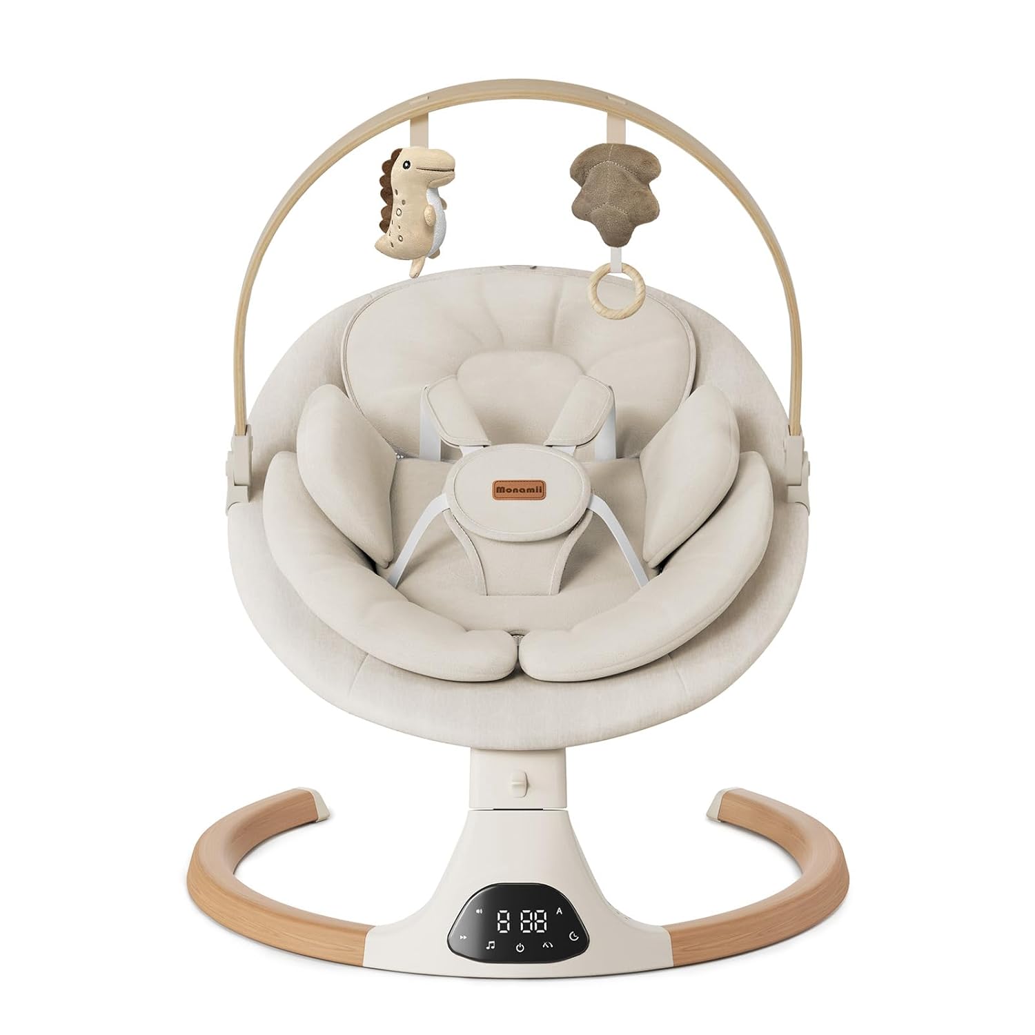 Baby Swings for Infants, Monamii Baby Swing, Bluetooth Infant Swing