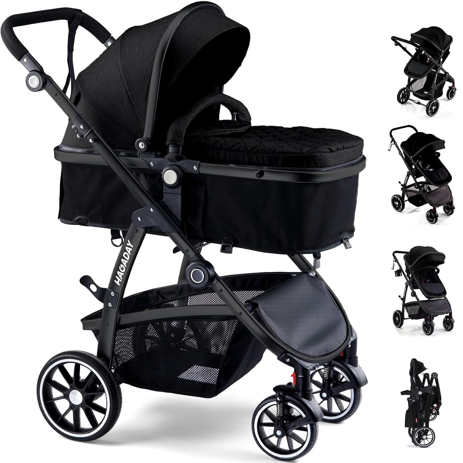 Baby Stroller, 2-in-1 Reversible Toddler Seat