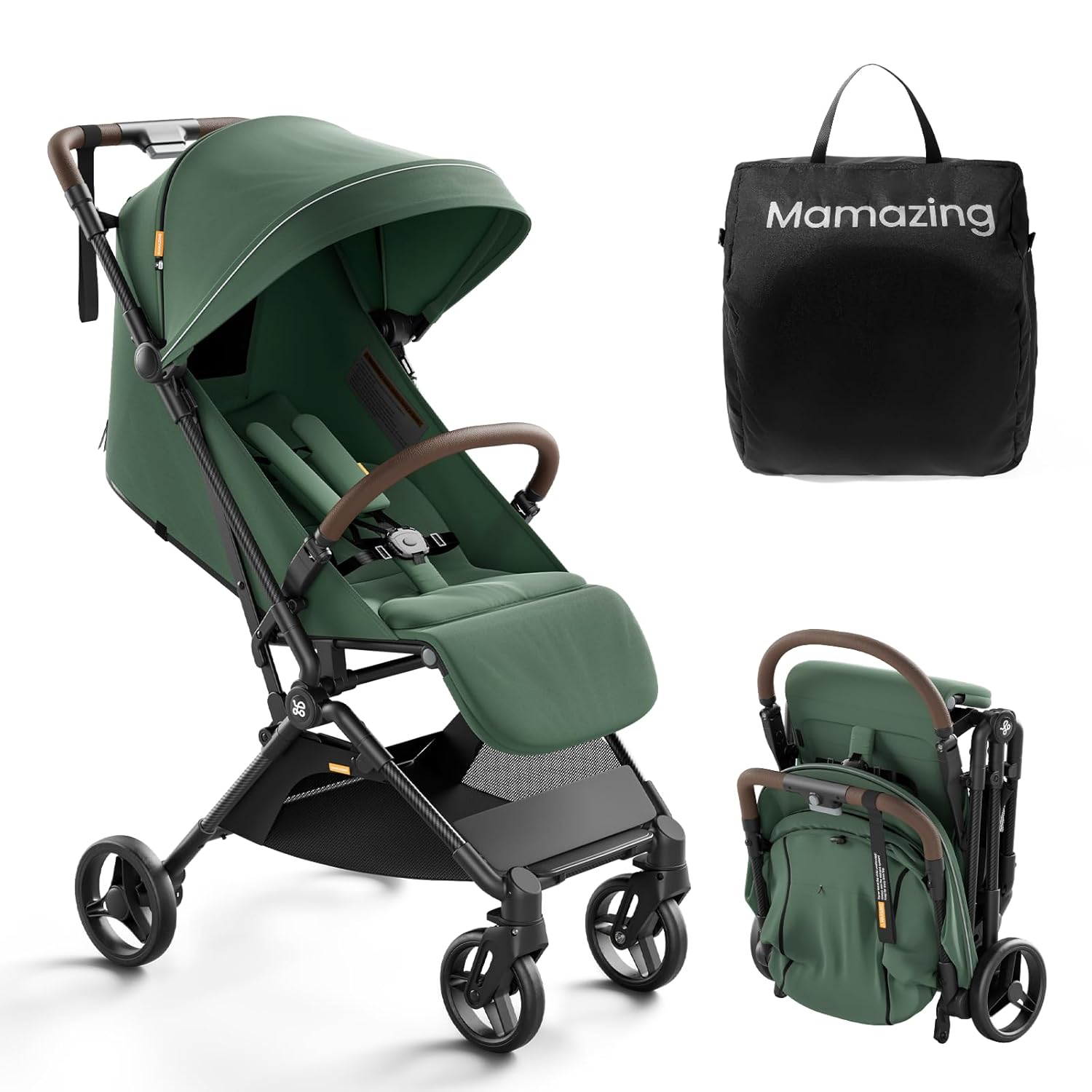 MAMAZING Ultra Air Lightweight Baby Travel Stroller with Carbon Fiber Frame