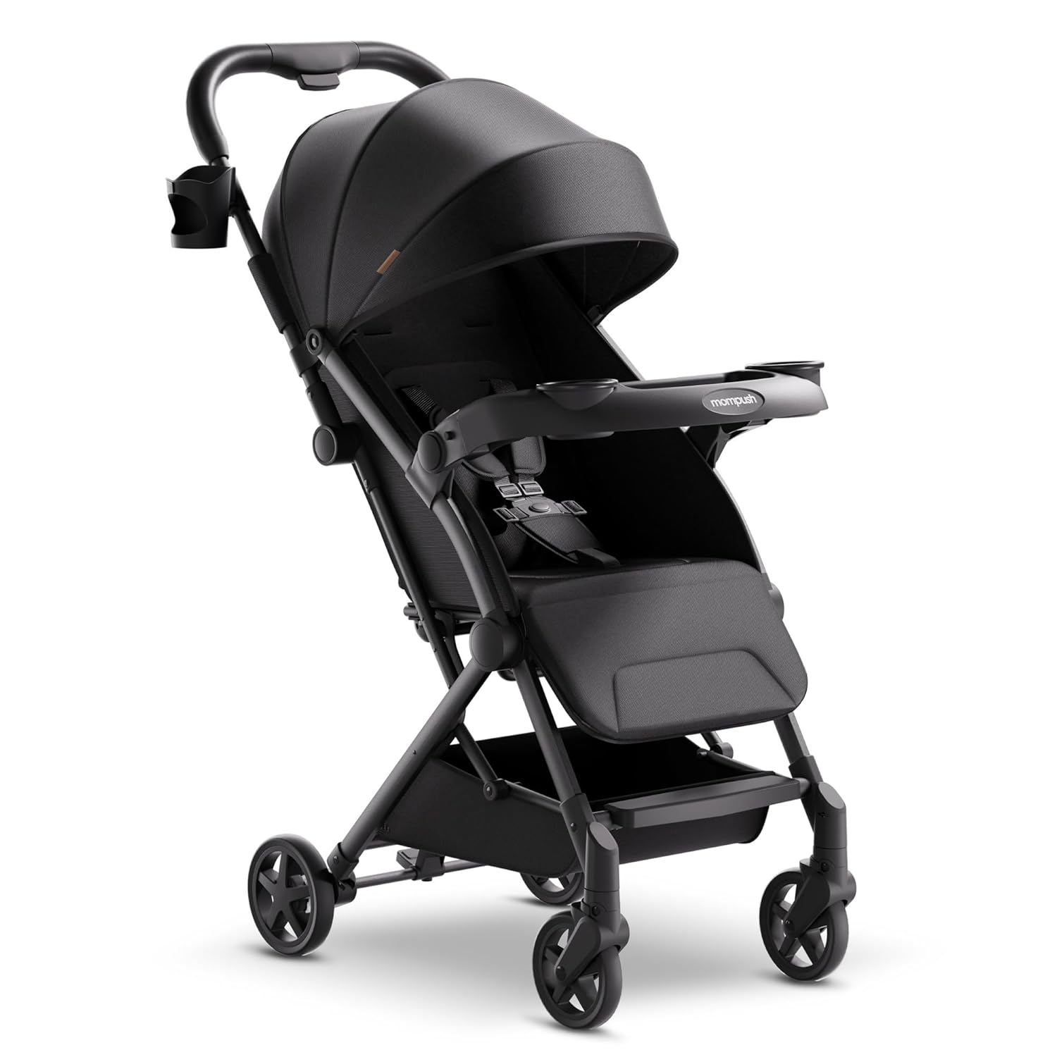 Mompush Lithe V2 Lightweight Travel Stroller Snack Tray Included
