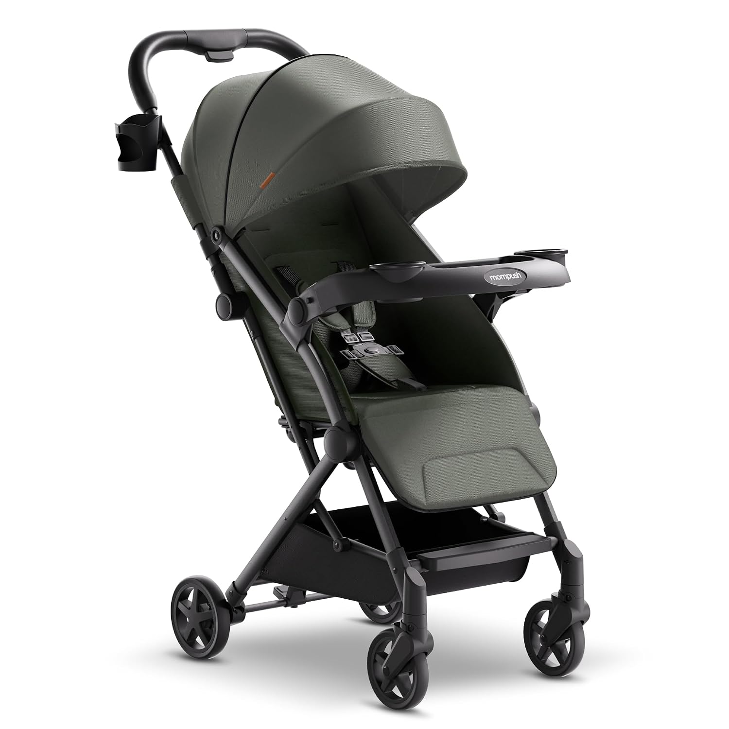 Mompush Lithe V2 Lightweight Travel Stroller, Compact Foldable Baby Stroller